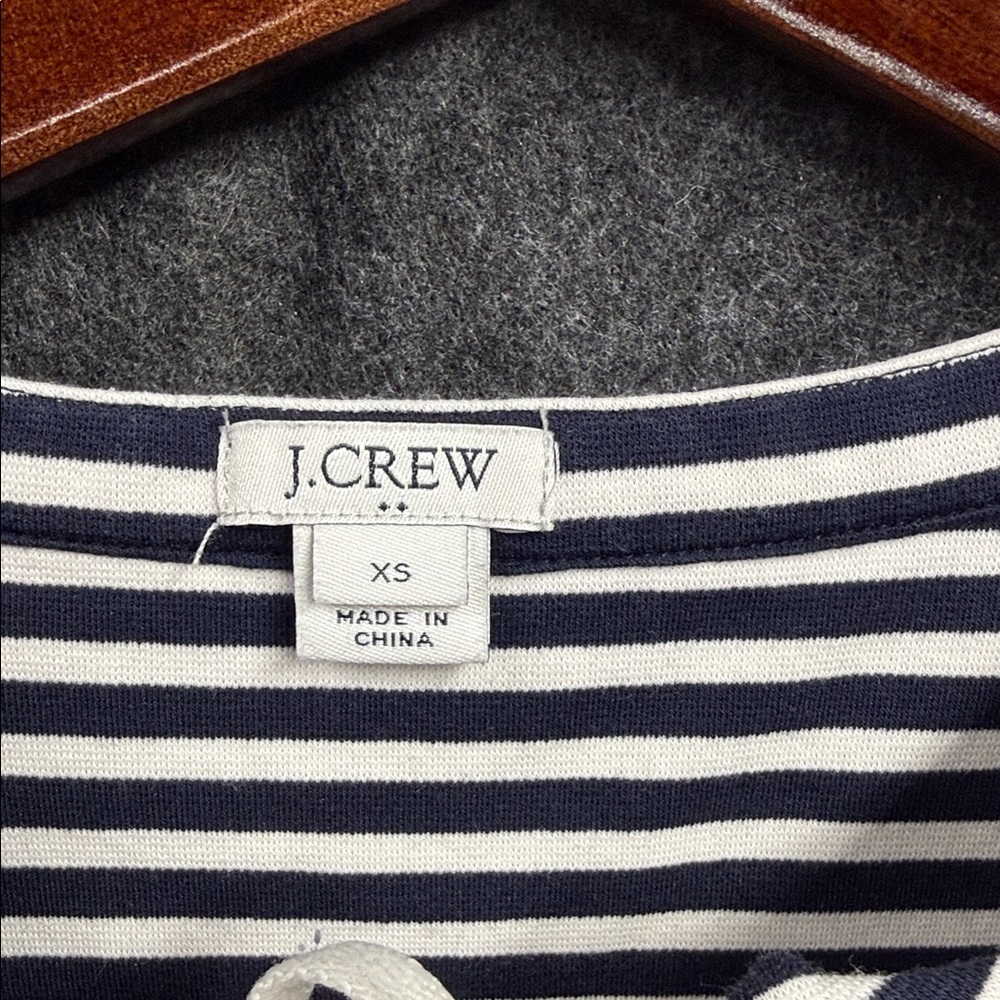 J. Crew Navy and White Striped Maxi Dress - Picture 2 of 5